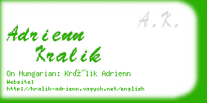 adrienn kralik business card